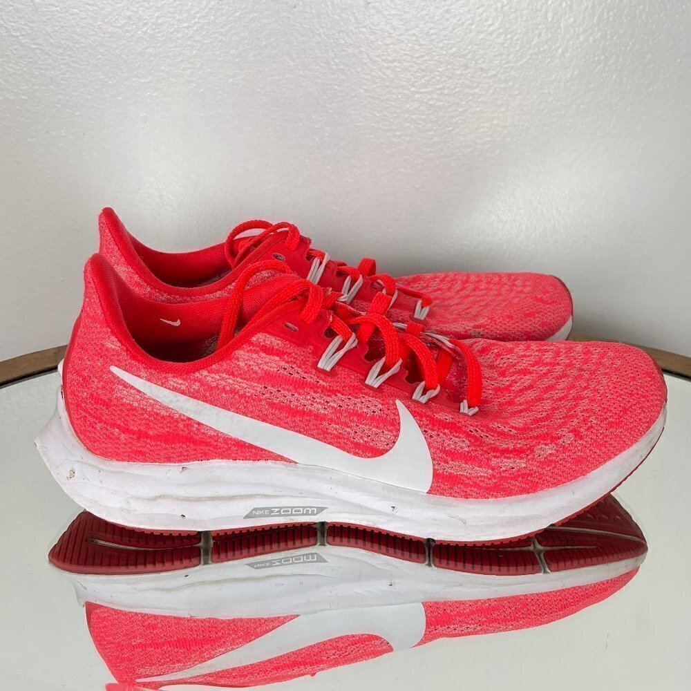 NIKE Air Zoom Pegasus 36 Laser Crimson Platinum Tint in Laser Crimson Size US 7 - Picture 6 of 9